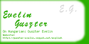 evelin guszter business card